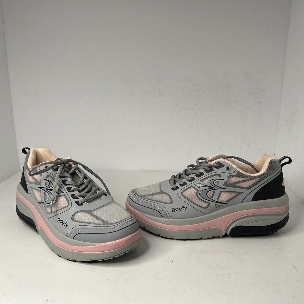 Gdefy Women's gravity defy Ion athletic shoes pink/gray Sz 11 TB9022FGP-W